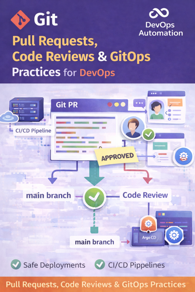  Pull Requests, Code Reviews &amp; GitOps Practices for DevOps (Production Guide)