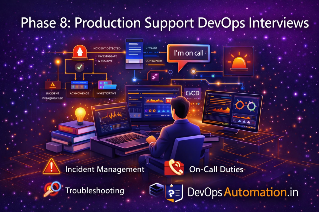 Phase 8: Production Support &amp; DevOps Interview Preparation (Complete Guide)