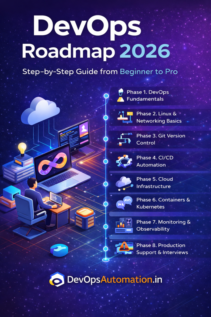 DevOps Roadmap 2026 � Step-by-Step Guide from Beginner to Pro